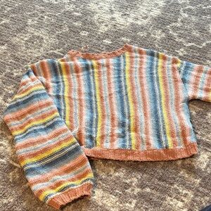 Billabong Colorful Striped Crew Neck Sweater